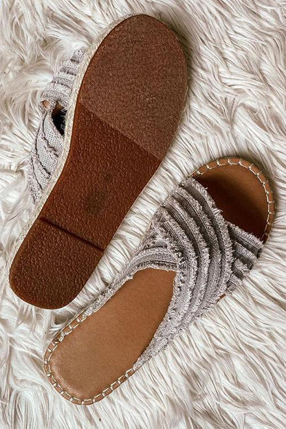 Cleo espadrille slides
