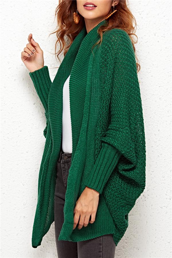 Colbie Dolman Cardigan - Green