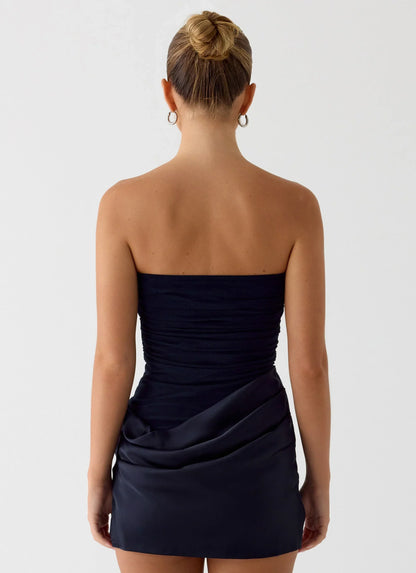Reach Me Mini Dress - Navy