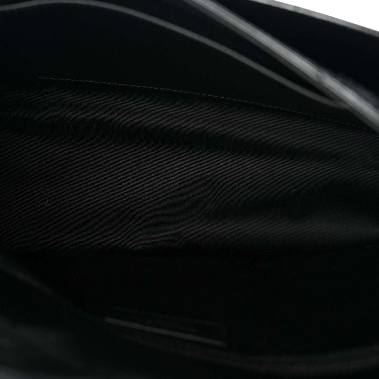 Crinkled Calfskin Matelasse Monogram Medium Niki Chain Satchel Black