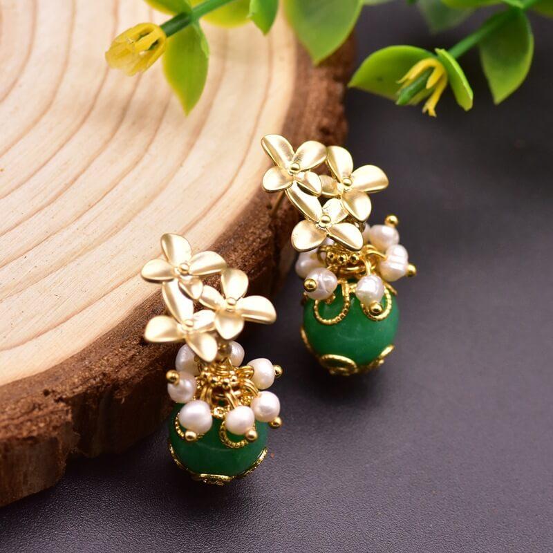 Women Retro Fashion Simple Floral Earrings(2 Pieces)