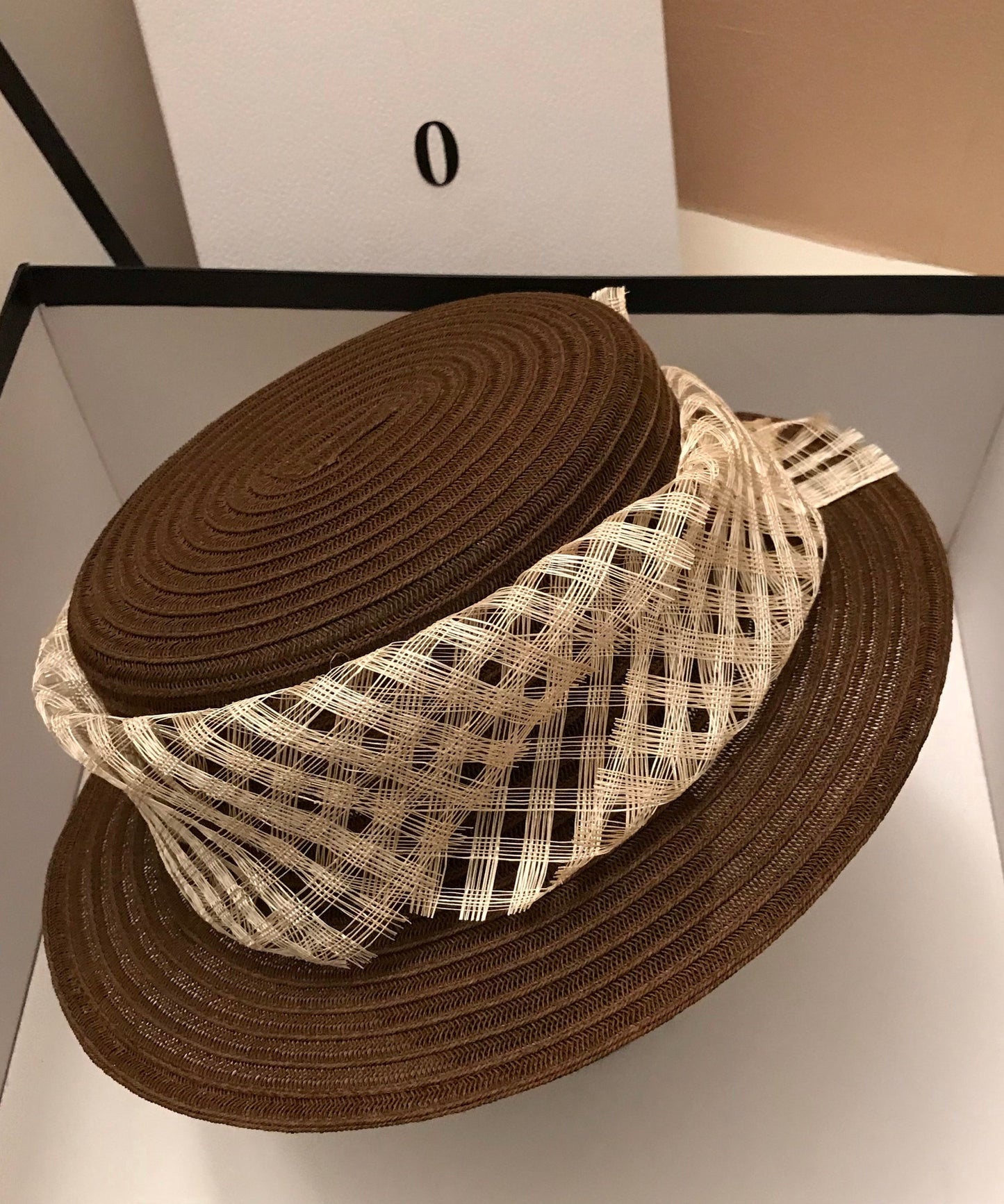 Beautiful Brown Versatile Holiday Straw Woven Cloche Hat