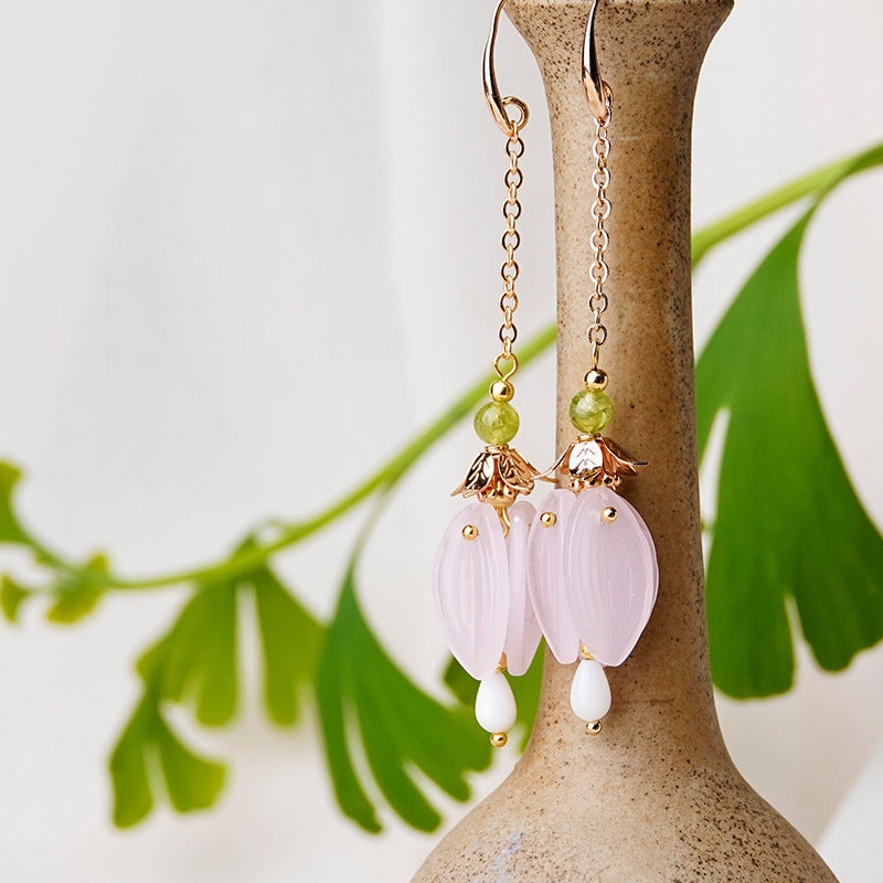 New Simple High-End Tassel Earrings