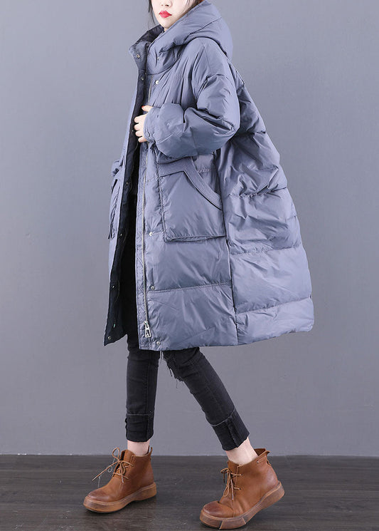 Italian Coffee Original Design Hooded Oversized Duck Down Puffers Jackets Winter