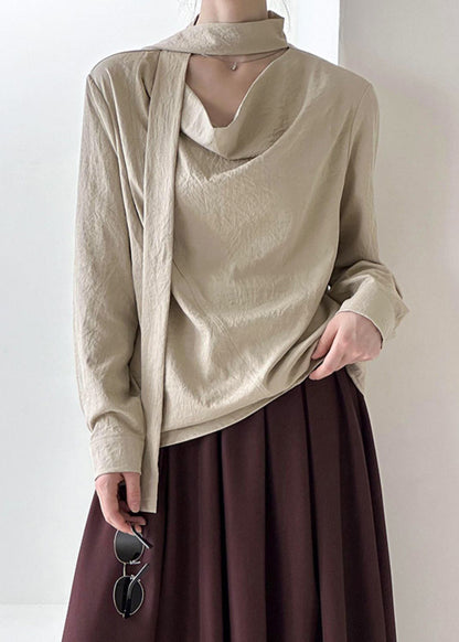 Original Design Khaki Ribbon Solid Top Spring