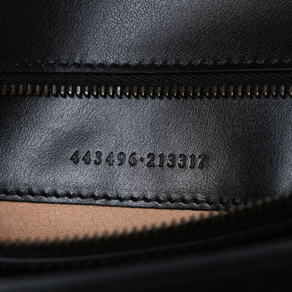 Calfskin Matelasse Medium GG Marmont Shoulder Bag Black