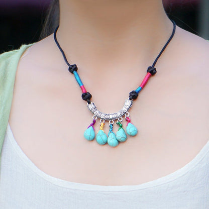 Vintage Adjustable Turquoise Necklace