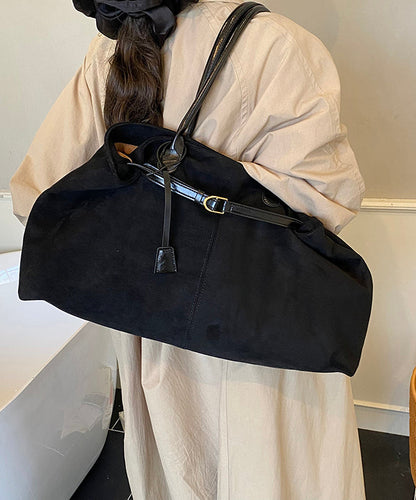 2025 New Khaki Large Capacity Suede Shoulder Handbag