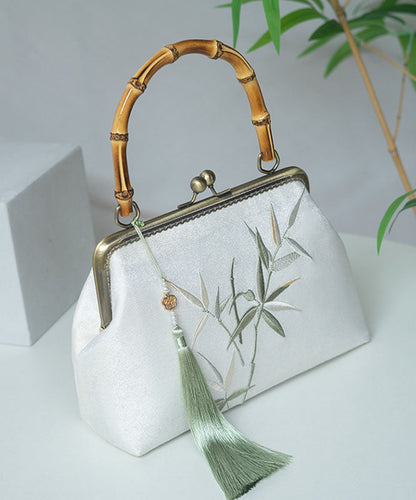 Handmade Bamboo Embroidery New Chinese Style Tote Bag