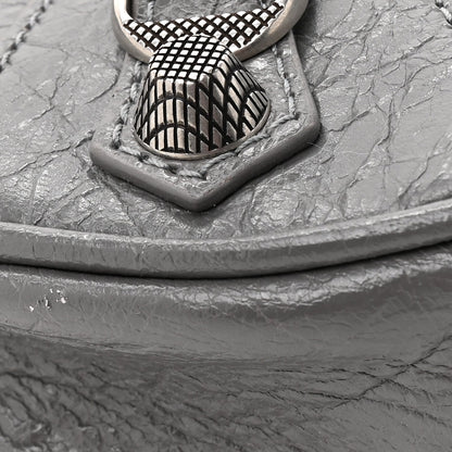 Agneau Arena Le Cagole Shoulder Bag XS Dark Grey