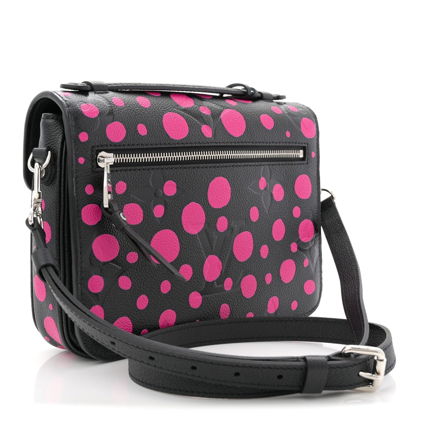 LV x YK Empreinte Monogram Giant Pochette Metis Black Fuchsia