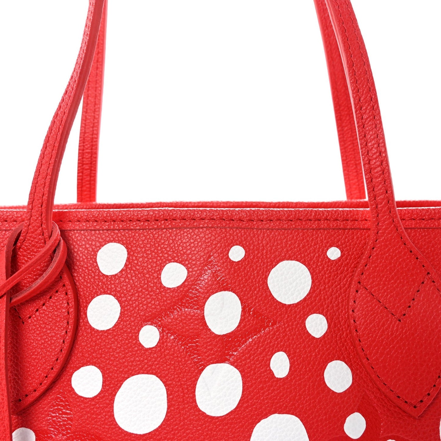 LV X YK Empreinte Infinity Dots Neverfull MM Rouge White