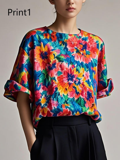 Fitted print2 Patchwork Cotton Tank Summer