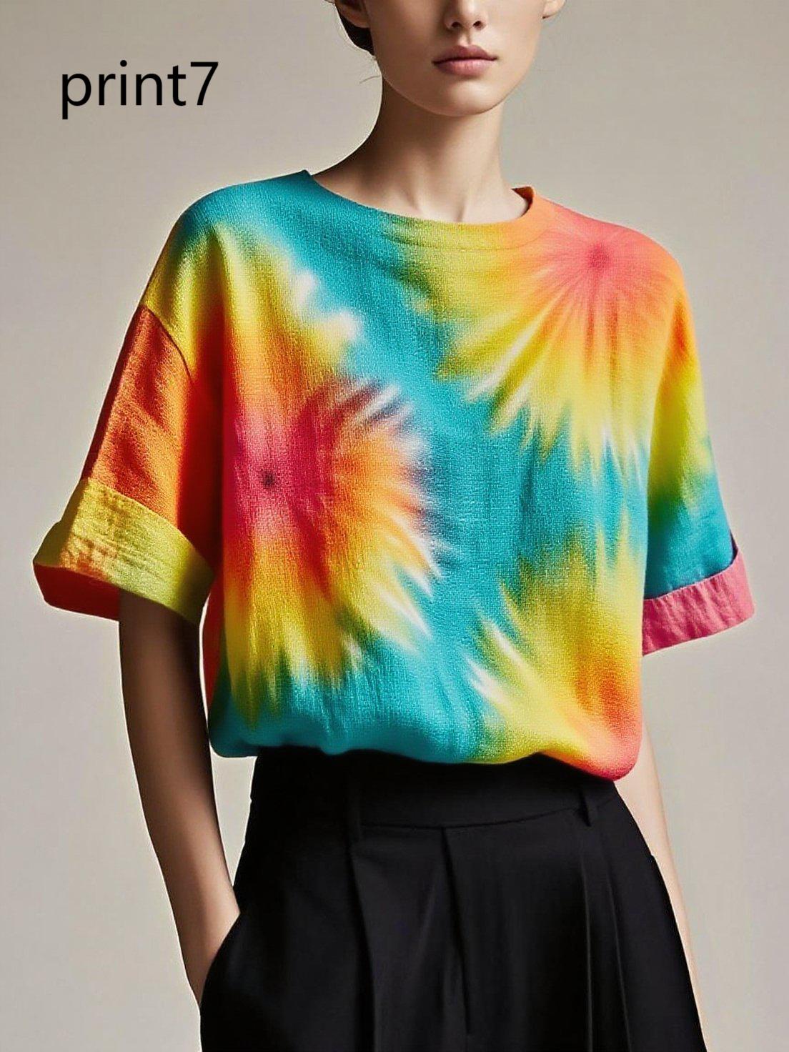 Fitted print1 Patchwork Cotton Tank Summer