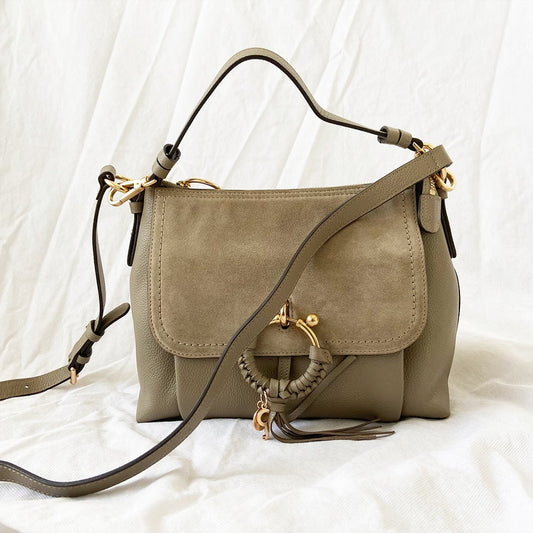 See by Chloé Joan Shoulder Motty Grey Bag